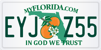 FL license plate EYJZ55