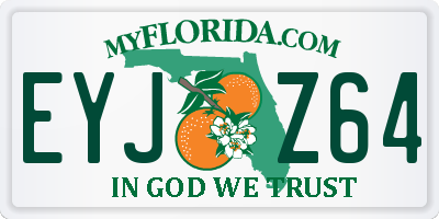 FL license plate EYJZ64
