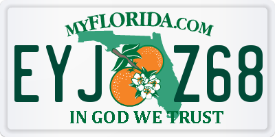 FL license plate EYJZ68