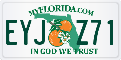 FL license plate EYJZ71