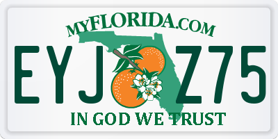 FL license plate EYJZ75