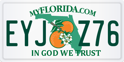 FL license plate EYJZ76