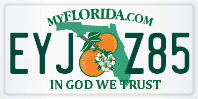 FL license plate EYJZ85