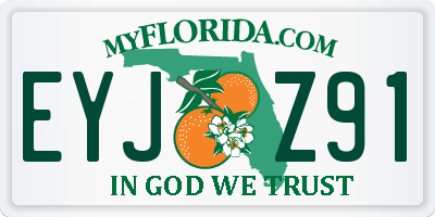 FL license plate EYJZ91