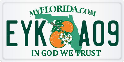 FL license plate EYKA09