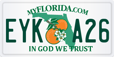 FL license plate EYKA26
