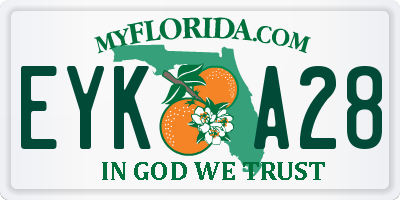 FL license plate EYKA28