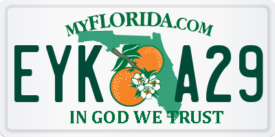 FL license plate EYKA29