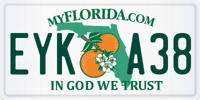 FL license plate EYKA38