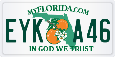 FL license plate EYKA46