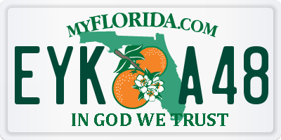 FL license plate EYKA48