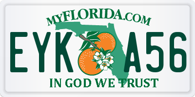 FL license plate EYKA56