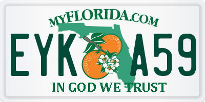 FL license plate EYKA59