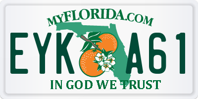 FL license plate EYKA61
