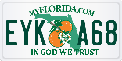 FL license plate EYKA68