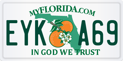 FL license plate EYKA69