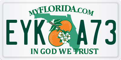 FL license plate EYKA73