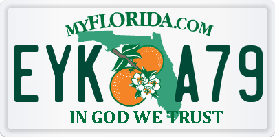 FL license plate EYKA79