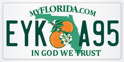 FL license plate EYKA95