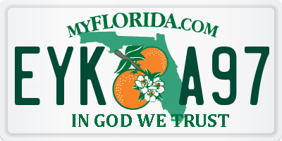 FL license plate EYKA97
