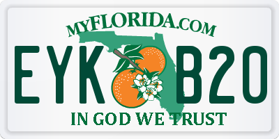 FL license plate EYKB20