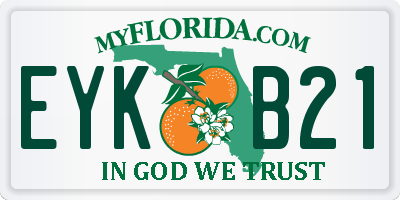 FL license plate EYKB21