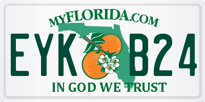 FL license plate EYKB24