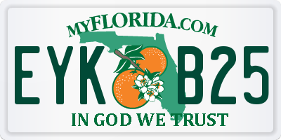 FL license plate EYKB25