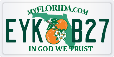 FL license plate EYKB27