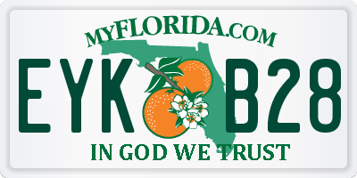 FL license plate EYKB28
