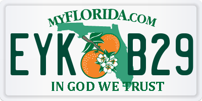 FL license plate EYKB29