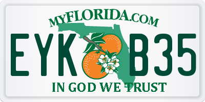 FL license plate EYKB35