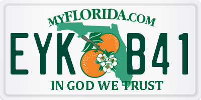 FL license plate EYKB41