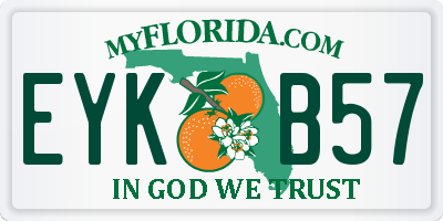 FL license plate EYKB57