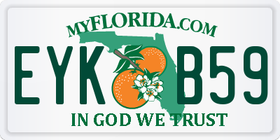 FL license plate EYKB59