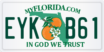 FL license plate EYKB61