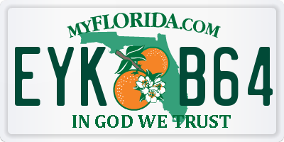 FL license plate EYKB64