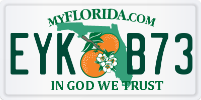 FL license plate EYKB73