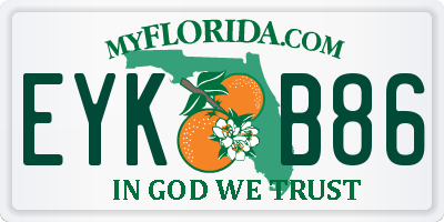 FL license plate EYKB86