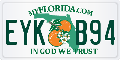 FL license plate EYKB94
