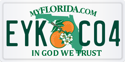FL license plate EYKC04