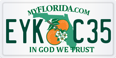 FL license plate EYKC35