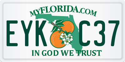 FL license plate EYKC37