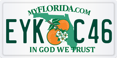 FL license plate EYKC46