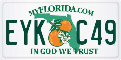 FL license plate EYKC49