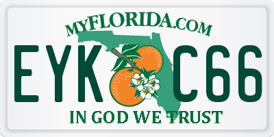 FL license plate EYKC66
