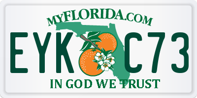 FL license plate EYKC73