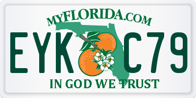 FL license plate EYKC79