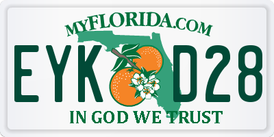 FL license plate EYKD28
