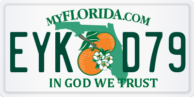 FL license plate EYKD79